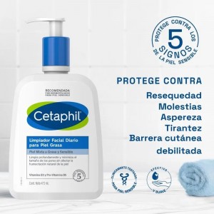 Cetaphil Limpiador Líquido Para Piel Grasa 473 ml