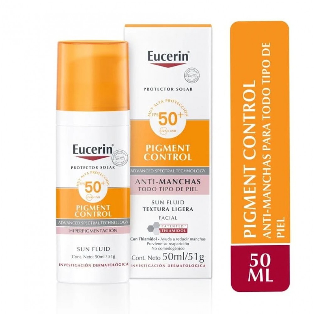 Protector Solar Eucerin Pigment Control FPS 50+ - Sin Color (50 ml)